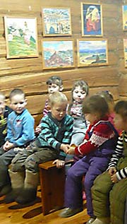 Занятие по минералогии с малышами Верх-Уймона