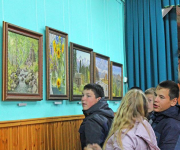 Выставка художника Анатолия Веселёва в Верх-Уймонском сельском клубе